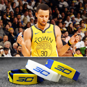 库里手环 腕带nba篮球纪念款 勇士30号史蒂芬库里运动腕带 库日天