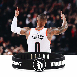 nba球星利拉德可调节手环lillard 0号篮球运动手腕带开拓者利指导