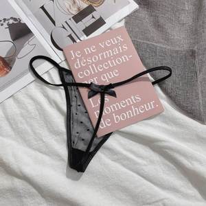 蕾丝性感惑火辣丁字裤女日常穿丁字裤一根线磨擦勒阴无痕t裤大码