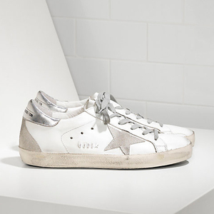 韩版做旧星星小脏鞋女经典银尾平底增高脏休闲百搭真皮小白鞋2024