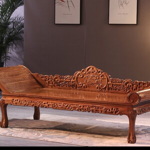 木贵妃椅实木单人