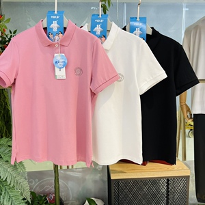 兄华男女夏季短袖polo衫纯棉带领透气衫情侣商务休闲翻领t裇61692