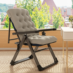 躺椅午休折叠家用办公室坐躺两用椅子宿舍靠背电脑椅阳台懒人沙发