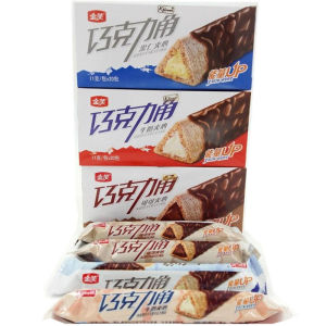 金芙巧克力角长条巧克力夹心棒9克*20条/盒 怀旧零食品怀旧零食品