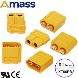 AMASS XT60PB-F/M PCB Mount分电路板过孔安装XT60插头模型连接器