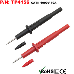 TP4156仪器仪表测试探针表棒带4mm 香蕉插座一端为2mm尖头探针