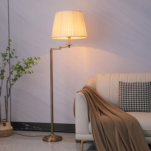 美式复古落地灯客厅卧室床头高级设计感轻奢欧式沙发旁边摆件台灯