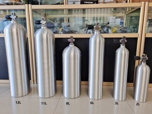 1-12L多规格潜水气瓶 铝合金 碳纤维 高压氧气罐 喷砂压缩空气瓶