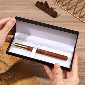 中性笔高颜值0.5签字笔礼物礼盒高档商务办公重手感原木笔可定制