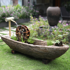 00望亭泉旗舰店天猫轻奢流水摆件水车循环水客厅生财创意家居水景