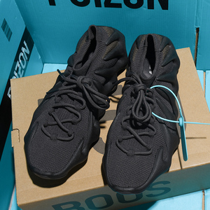 椰子450黑武士过毒正版休闲运动鞋火山小笼包2021秋新款袜子鞋男