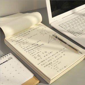 白纸草稿本40张加厚学生用女数学计算纸学生空白草稿纸加厚涂鸦本