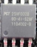 集成IC电路芯片PCT25VF032B 80-4I-S2AFSOP8 32M FLASH 原装拆机