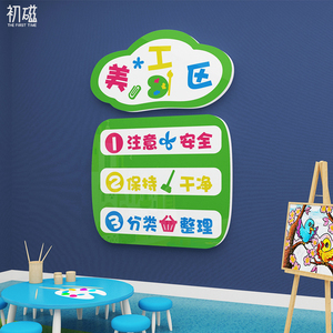 幼儿园美工区装饰环境布置材料环创主题文化墙贴纸创设建构区教室