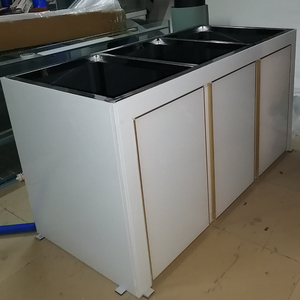 鱼缸底滤柜2米不锈钢支架玻璃包边下过滤底柜厂家直销定制鱼缸柜