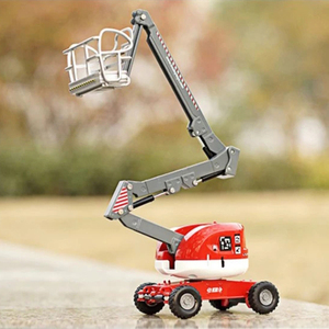 凯迪威高空作业车合金工程登高载人折叠伸缩升降架车模型儿童玩具