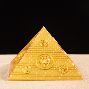 新款古埃及金字塔摆设金砖四兽款福塔福禄寿喜金字塔桌面装饰摆件