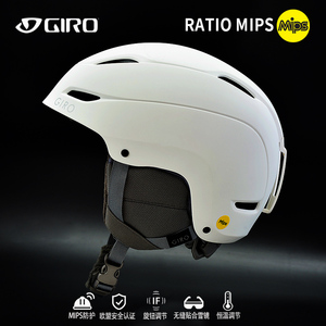 GIRO滑雪头盔RATIO男女成人单板亚光雪盔 CEVA女士旋钮调节带MIPS