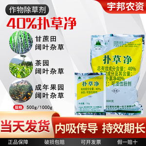 山水扑草净40%阔叶杂草除草剂青苔浮萍水草 莲藕鱼池1000g