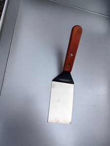 提拉米苏铲子 不锈钢木柄手抓饼烧饼工具商用专用冰铲牛排铁板烧
