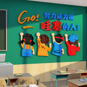 托管班级布置教室装饰六一儿童节黑板报材料文化墙面贴育机构文化