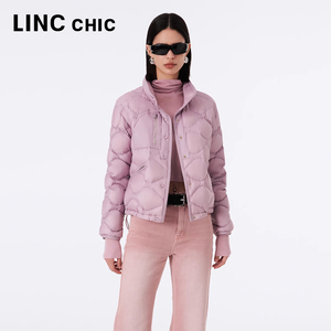 LINCCHIC金羽杰轻薄羽绒服女2023冬季新款轻柔薄款短款羽绒外套