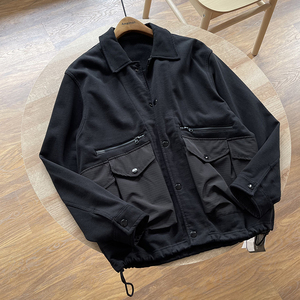 毛圈毛口袋外套