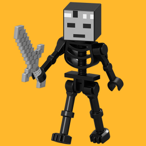 将牌b010兼容乐高凋零骷髅我的世界男孩拼装人仔积木益智儿童玩具