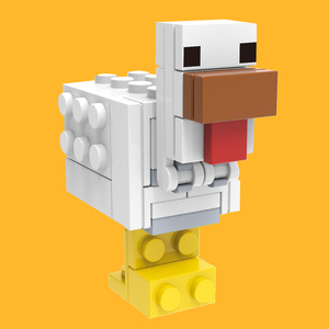 兼容乐高积木我的世界周边小鸡手办拼装儿童益智力男孩子玩具新品