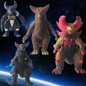 大号软胶哥莫拉怪兽关节可动电子骷髅机械凶暴黑暗儿童玩具模型男