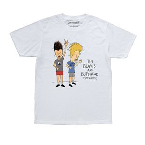 Beavis and Butt-head 大头蛋和憋四MTV动画短袖白色 T-Shirt