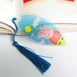 叶脉书签成品卡通老师奖学生幼园毕业礼品定制创意可爱小猪佩奇