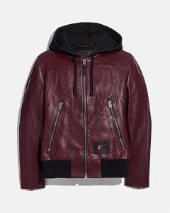 coach/蔻驰男士皮衣 5916 coach x champion 皮革夹克