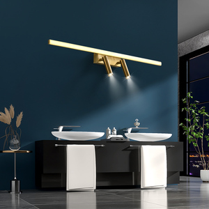 镜前灯全铜长条带射灯现代简约梳妆台补光灯浴室镜柜灯洗漱台壁灯