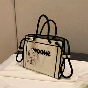 夏季小ck手提帆布包包女2021年新款小众高级感托特包斜挎百搭爆款