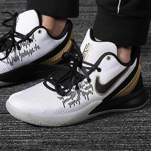 nike耐克2019春季新款欧文5简版2代黑金实战训练篮球鞋ao4438-170