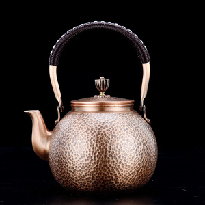 家用铜茶壶电陶炉纯铜手工紫铜壶电热电煮茶老式烧水开水壶泡茶器