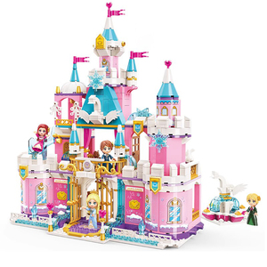 启蒙城市女孩子系列公主梦城堡儿童拼装智力中国积木生日礼物玩具