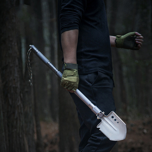 工兵铲兵工铲多功能锰钢加厚户外铁锹野外钓鱼可折叠铲子车载装备