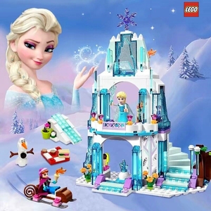 2024新款积木女孩子益智拼装冰雪奇缘系列公主别墅大城堡玩具礼物