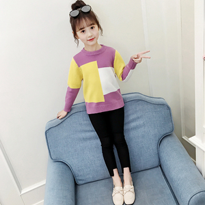 5女童装秋季6儿童薄款毛衣2020春秋新款7中童小女孩洋气打底衫8岁