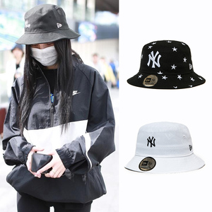 new era薇娅推荐帽子潮牌嘻哈mlb明星同款ny男女遮阳渔夫帽显脸小