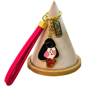 陕西历史博物馆唐妞钥匙扣 西安文创纪念品可爱ins风创意唐朝仕女