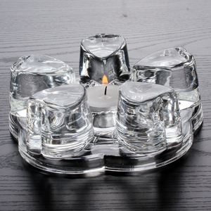 透明水晶玻璃花茶壶底座暖茶器加热底座加热器蜡烛暖茶器加厚耐热