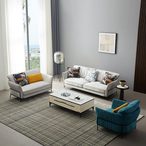 北欧简约客厅轻奢布艺沙发新款2020年家具羽绒毛超软s0530人付款8200