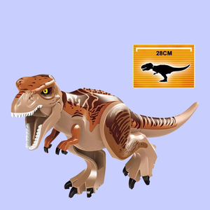 兼容乐高侏罗纪恐龙动物霸王龙暴龙 t-rex 75918 拼装积木玩具