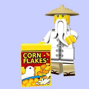 兼容乐高幻影忍者大电影71019人仔抽抽乐 #4 吴大师益智拼装积木