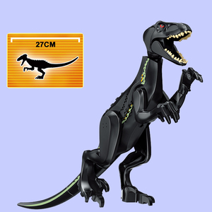 兼容乐高 侏罗纪世界恐龙混种迅猛龙改造暴虐龙 indoraptor 75930