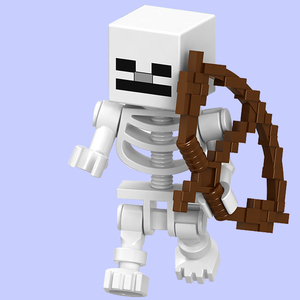 2019新品将牌b010骷髅我的世界人仔男孩拼装积木玩具人偶兼容乐高