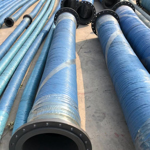 3寸大口径抽水高压橡胶管低压夹布波纹软管4寸高压排水管带法兰